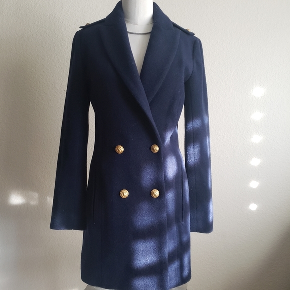 L'AGENCE Emmi Peacoat Wool Coat 0 - Picture 6 of 13